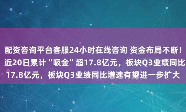 配资咨询平台客服24小时在线咨询 资金布局不断！券商ETF（159842）近20日累计“吸金”超17.8亿元，板块Q3业绩同比增速有望进一步扩大